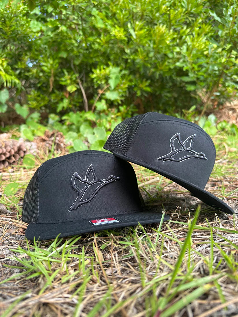 Combat 7 Panel Ghost Hat- Black
