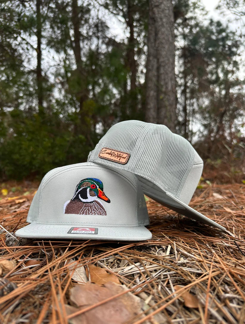7 Panel Wood Duck Hat- Quarry