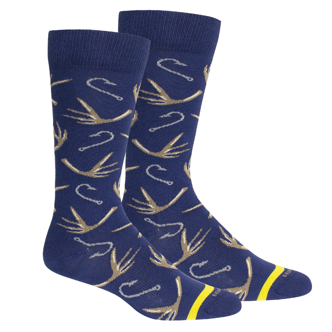 Brown Dog Hook & Bullet Sock-Insignia Blue