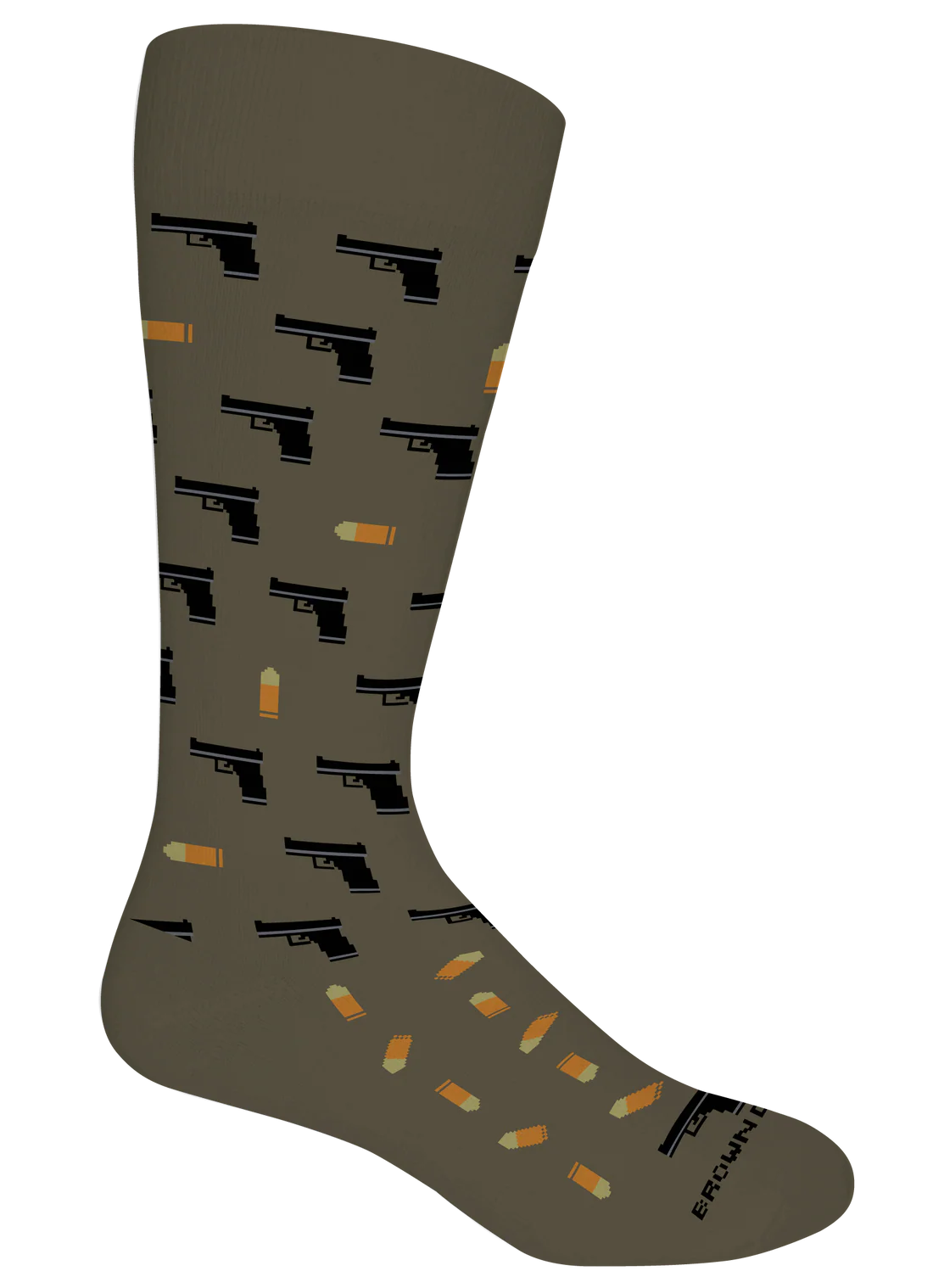 Brown Dog 2nd Amendment Sock-Sage Green