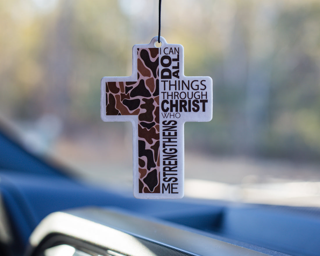 Camo Cross Air Freshener