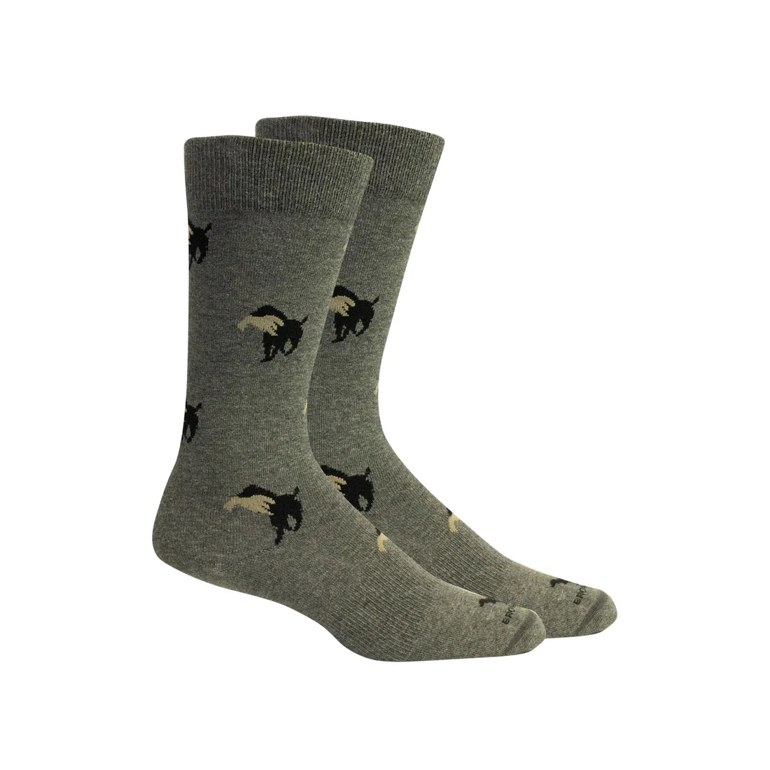 Brown Dog Church Sock - Grey Heather