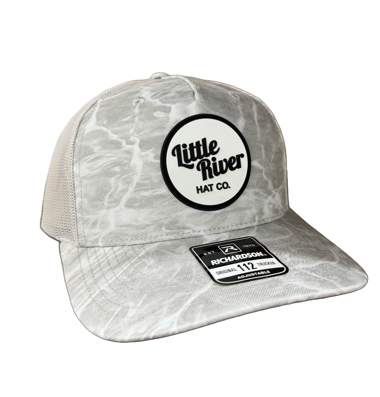 Circle Rubber Patch Hat- Artic Camo