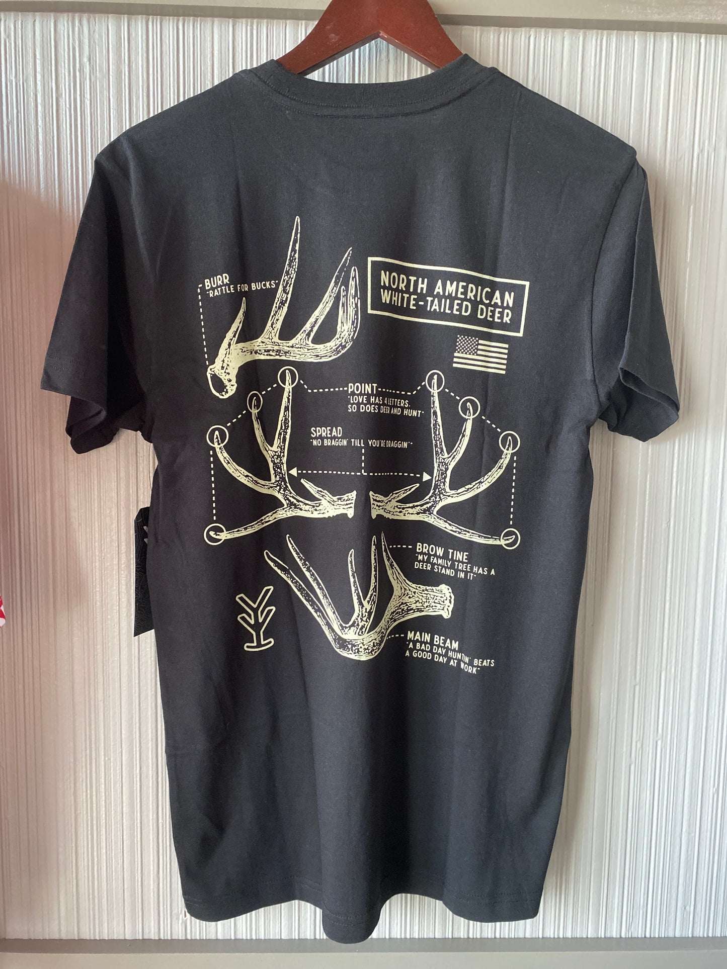 North American Whitetail Tee- Black