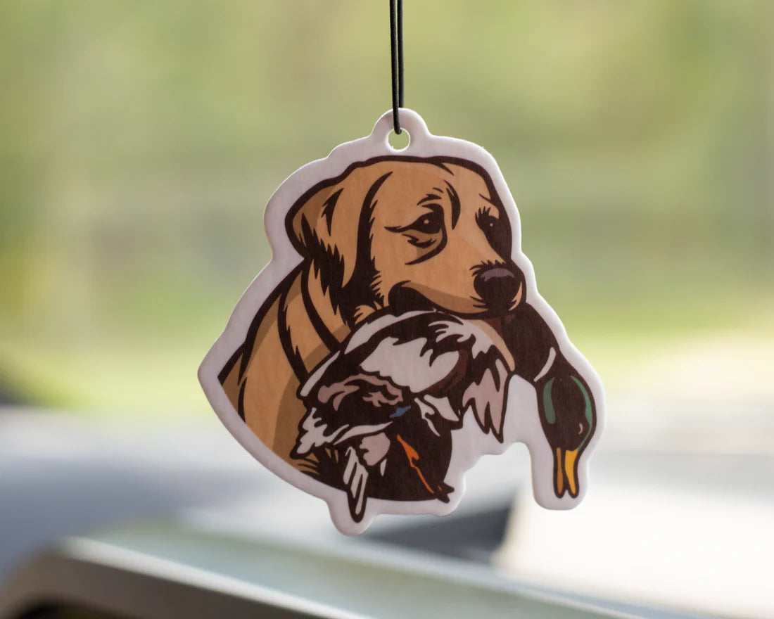 Duck Dog Yellow Lab Air Freshener