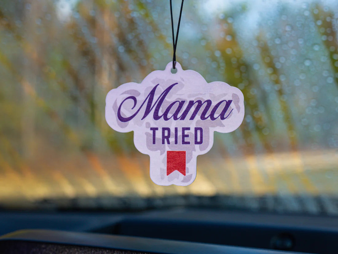 Mama Tried White Camo Air Freshener