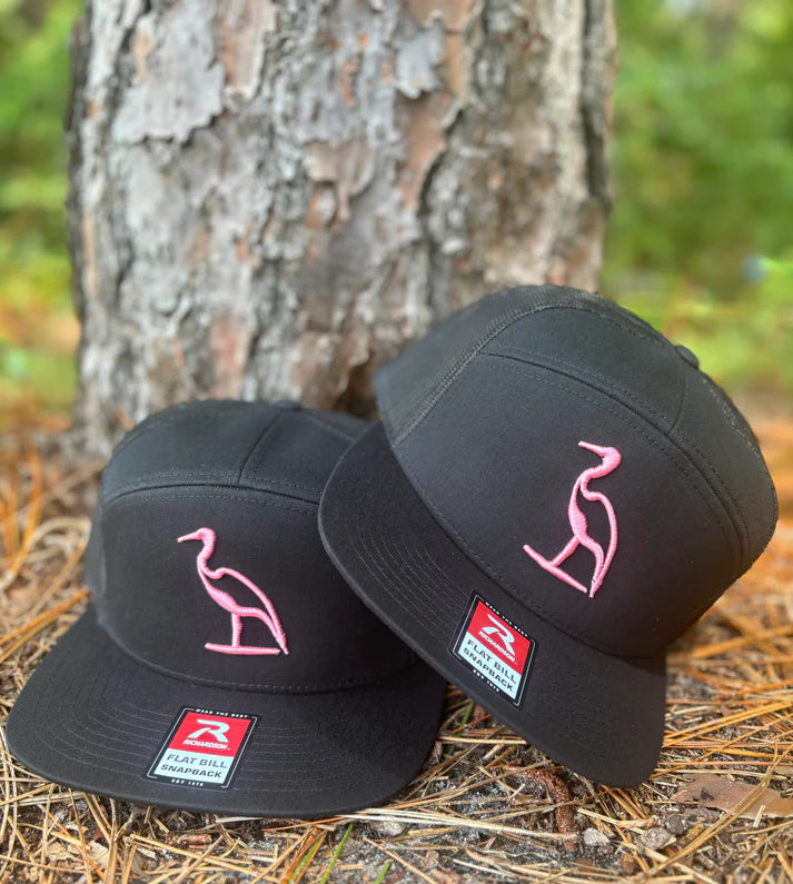 Heron 7 Panel Pink- Balck