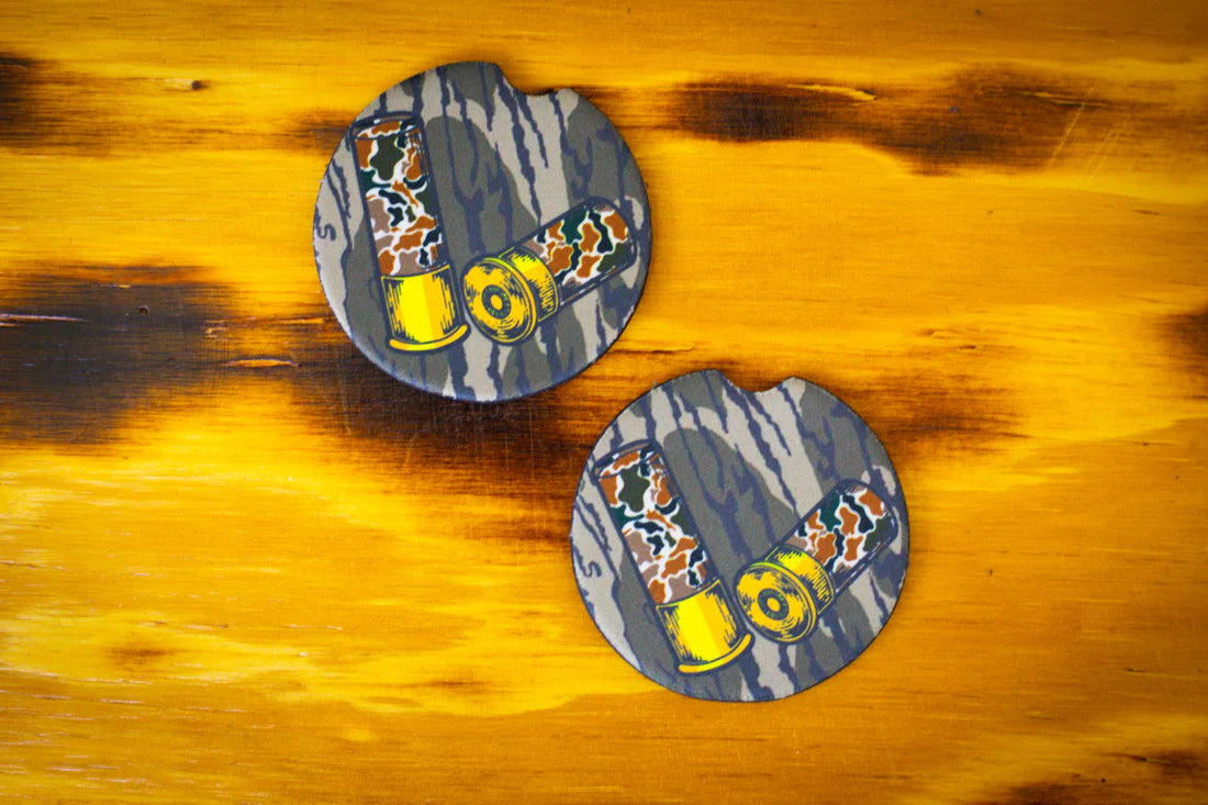 Shotgun Shells Car Coasters- set of two