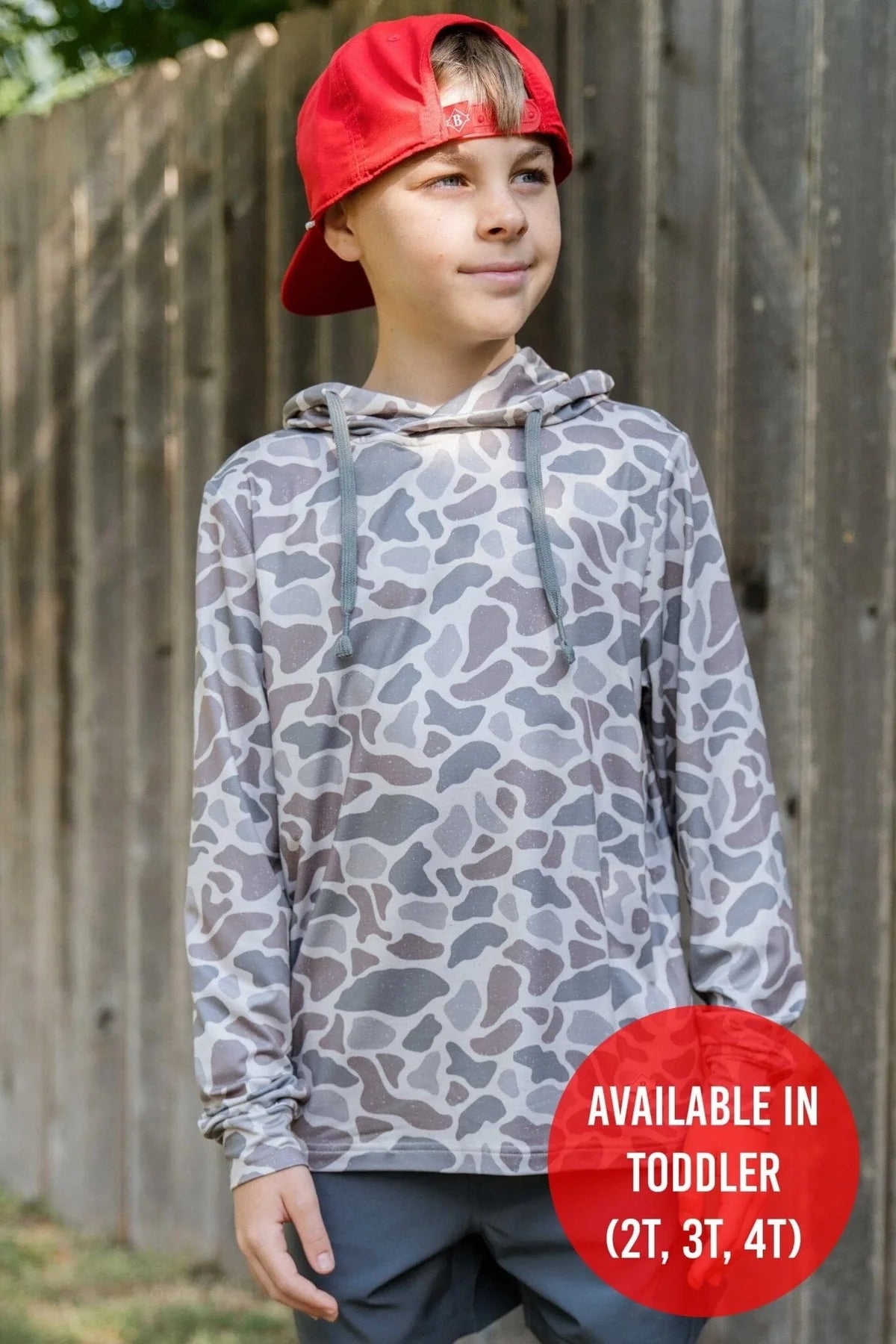 Youth Performance Hoodie- Deer Camo