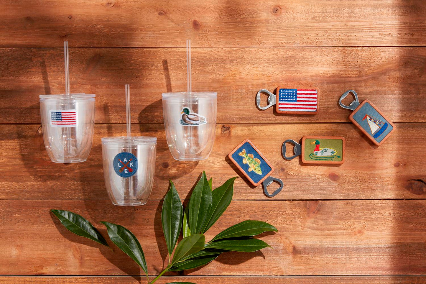 Lake Embroidered Tumbler