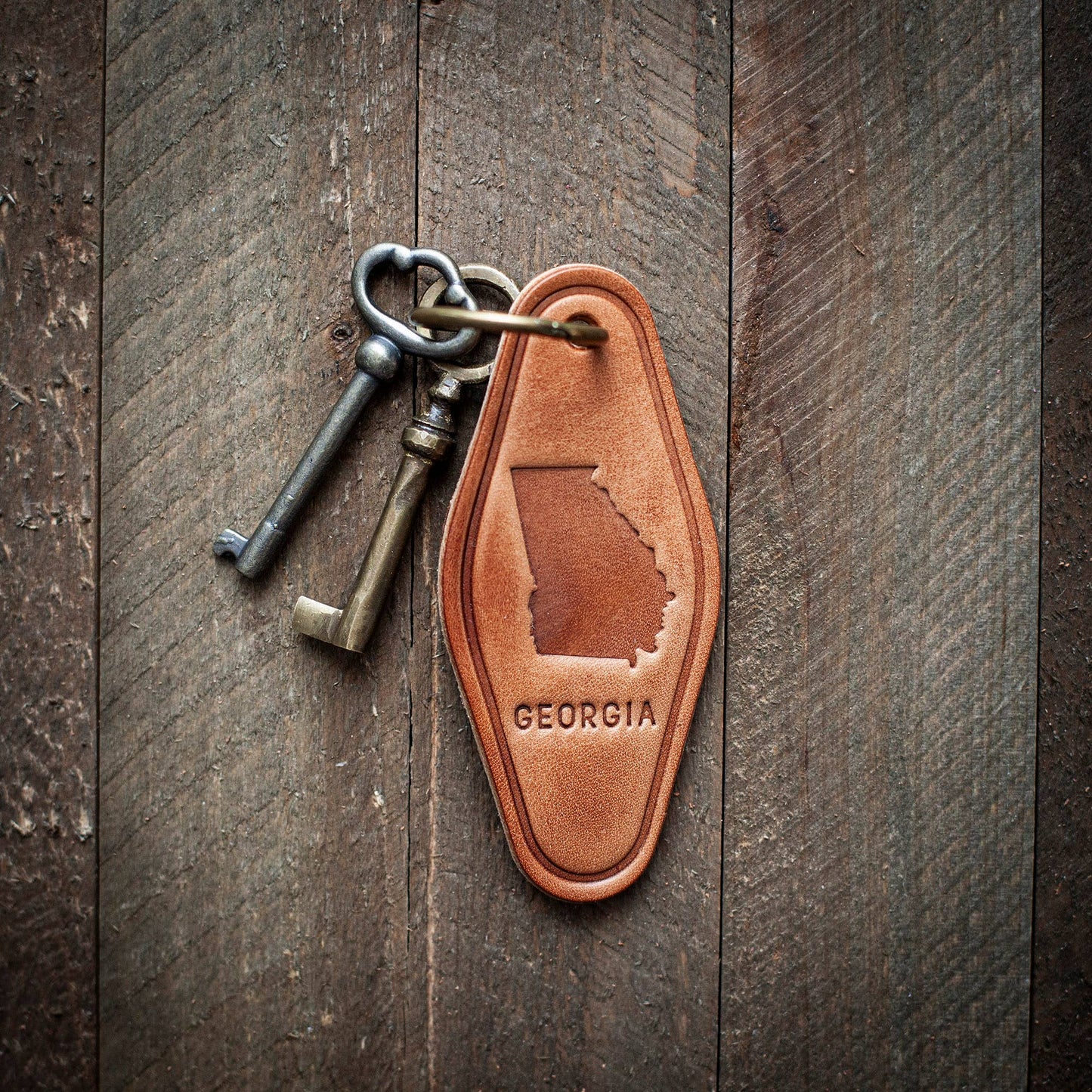 Georgia Leather Keychain