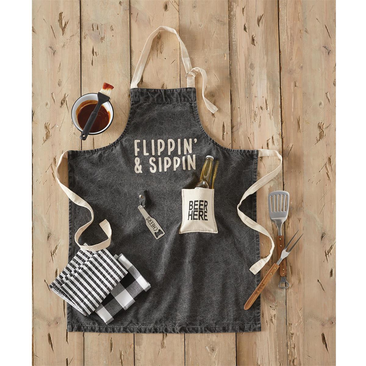 Flippin' and Sippin' Apron