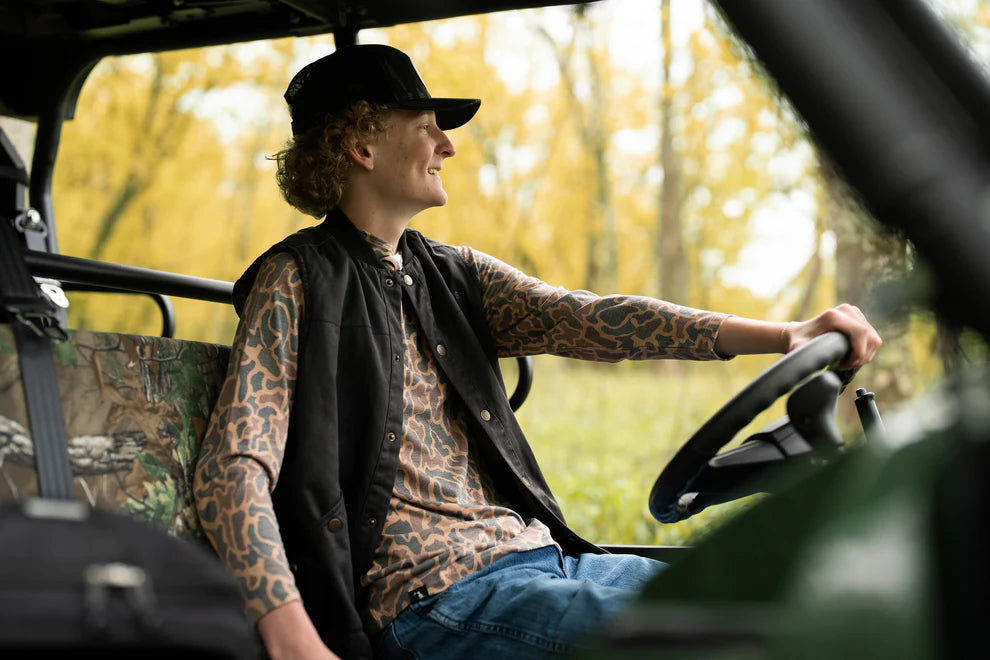 Heather Blend Hoodie- Old School Camo