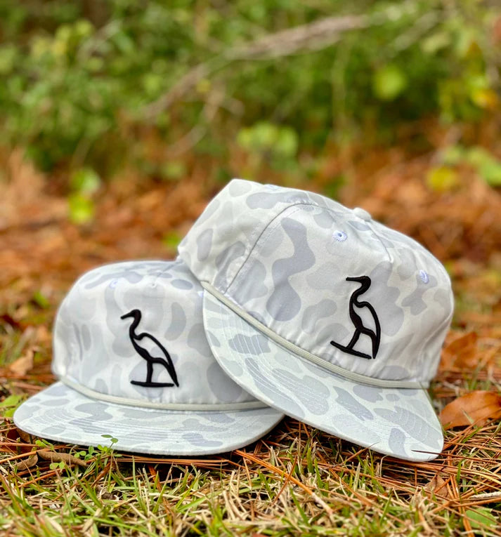 Heron Embroidered Rope Hat- Sneaux