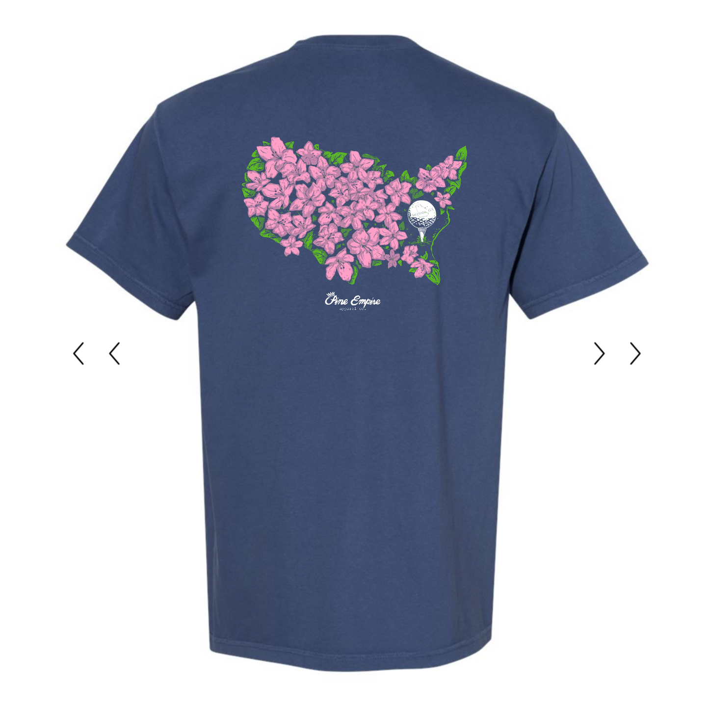 National Flowers 25' Tee- Navy