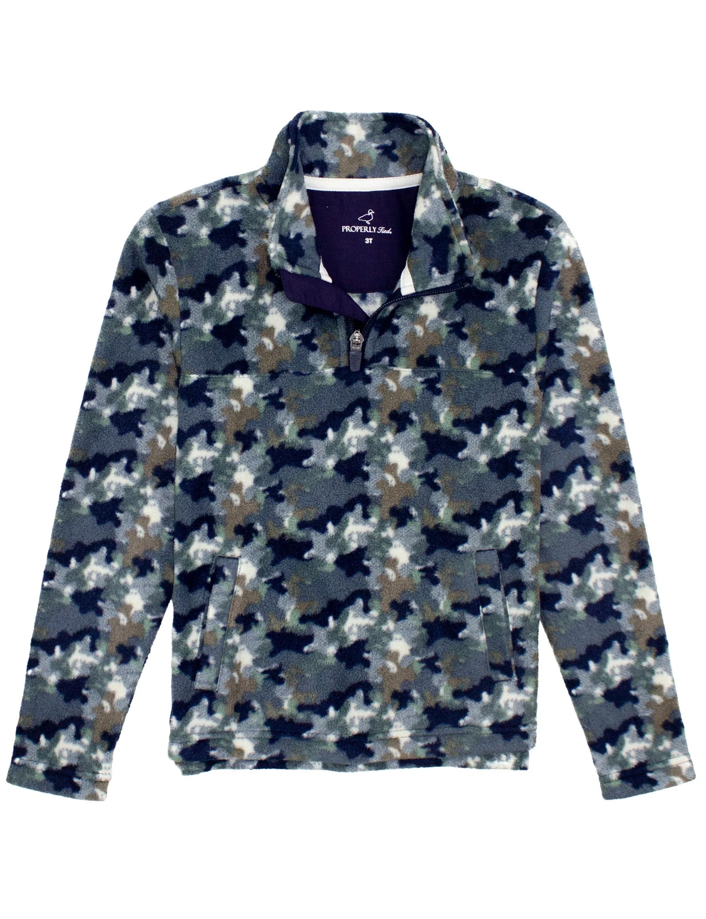 Boys Fleece Pullover - Delta Backwater Camo