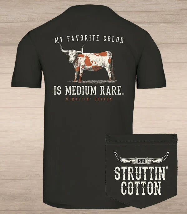 Medium Rare Tee- Charcoal