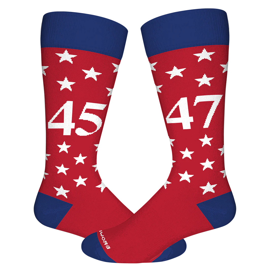 Mr. President Socks- 45-47 Red