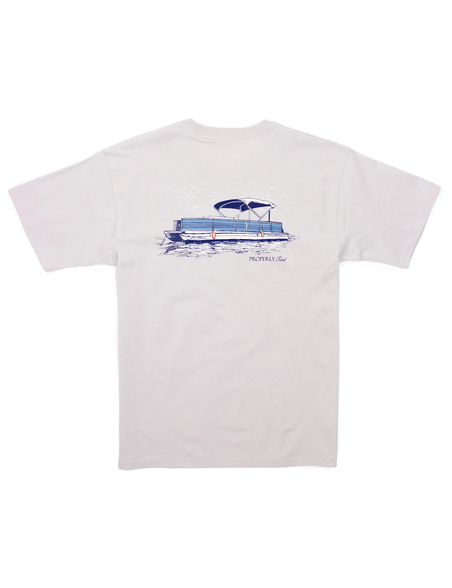 Party Barge Tee- Ice Grey