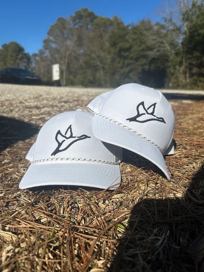 Performance Combat Puff Logo Rope Hat- White