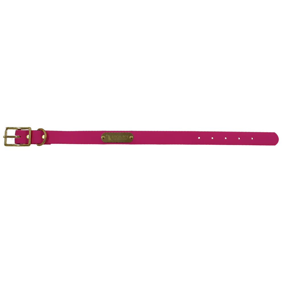 Pink Biothane Dog Collar