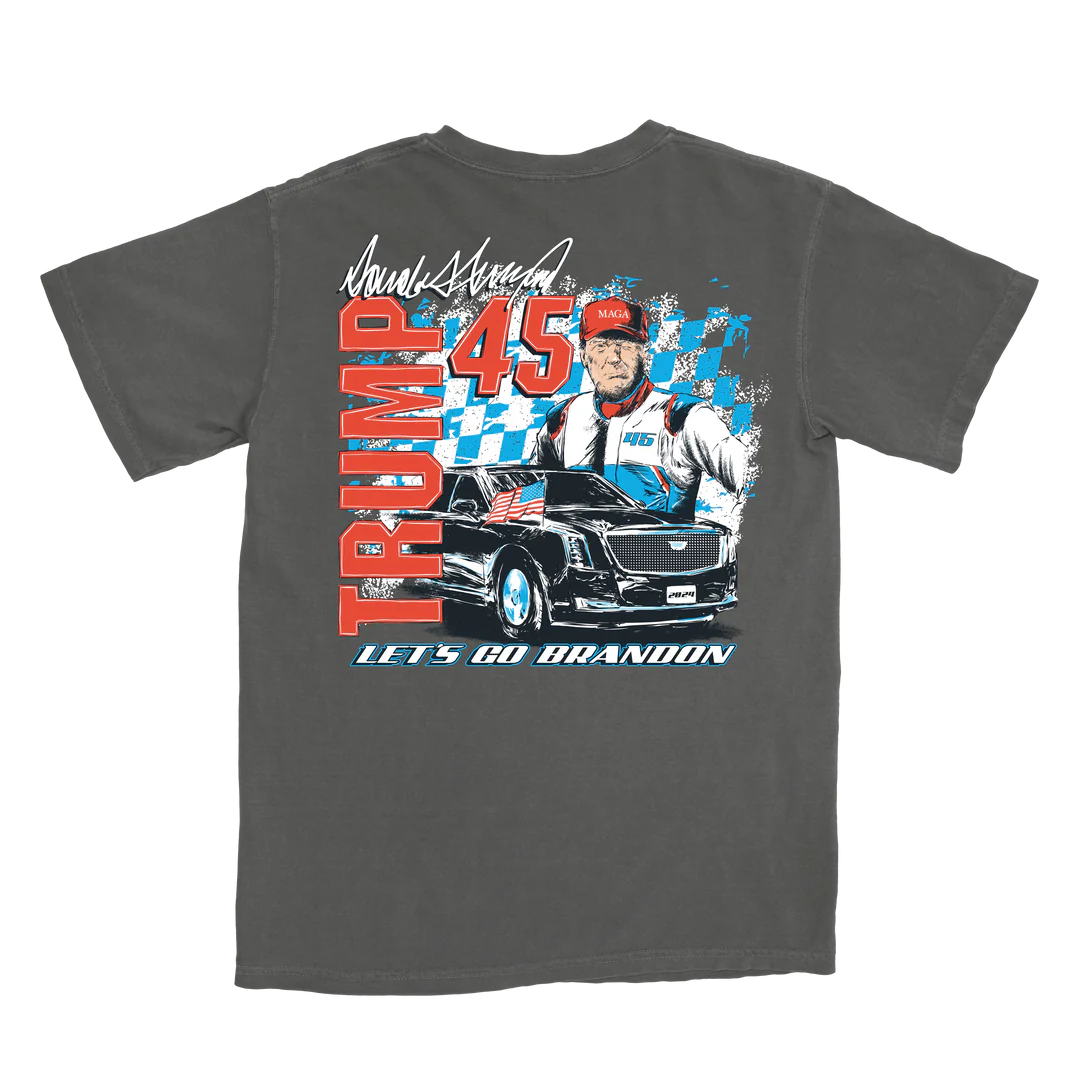Trumpster NASCAR Tee- Grey