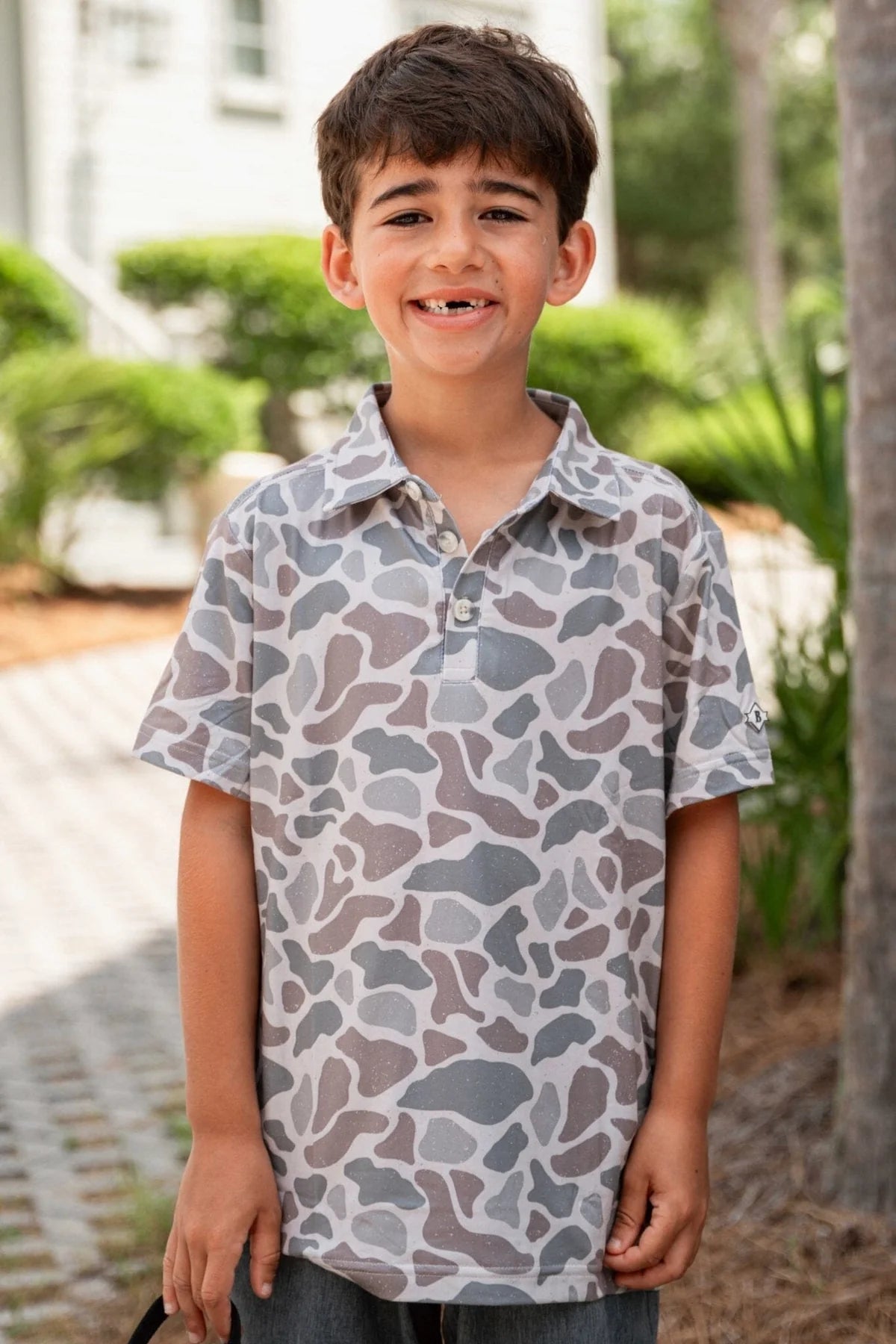 Youth Performance Polo- Deer Camo