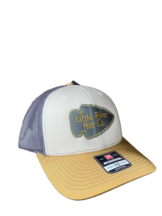 Little River Arrowhead Hat-Cream,gray,gold