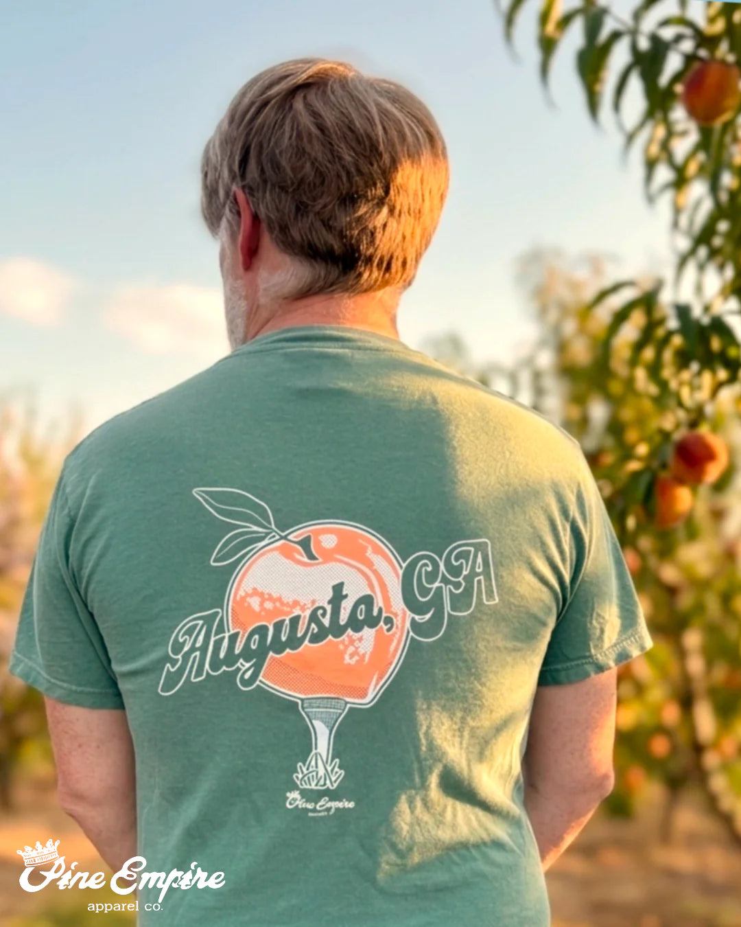 Pine Empire Just Peachy Tee-Light Green