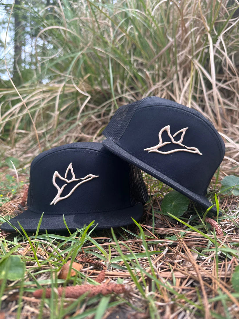 Combat 7 Panel Khaki Logo- Black