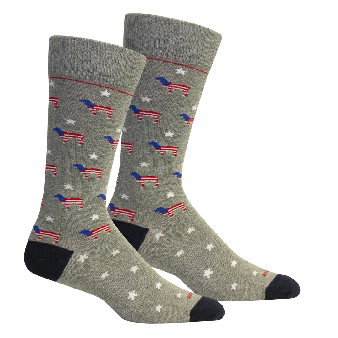 Red White Beau - Light Grey Heather