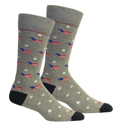 Red White Beau - Light Grey Heather