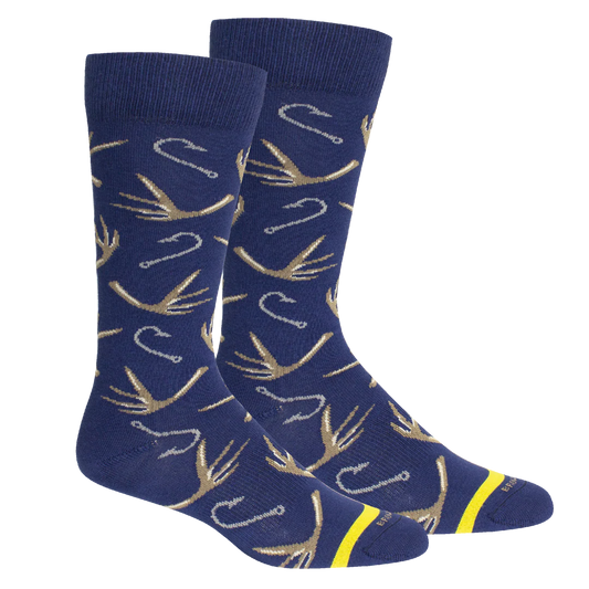 Brown Dog Hook & Bullet Sock-Insignia Blue