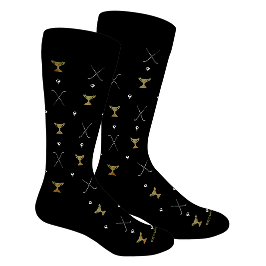 Brown Dog Trophy Sock - Black