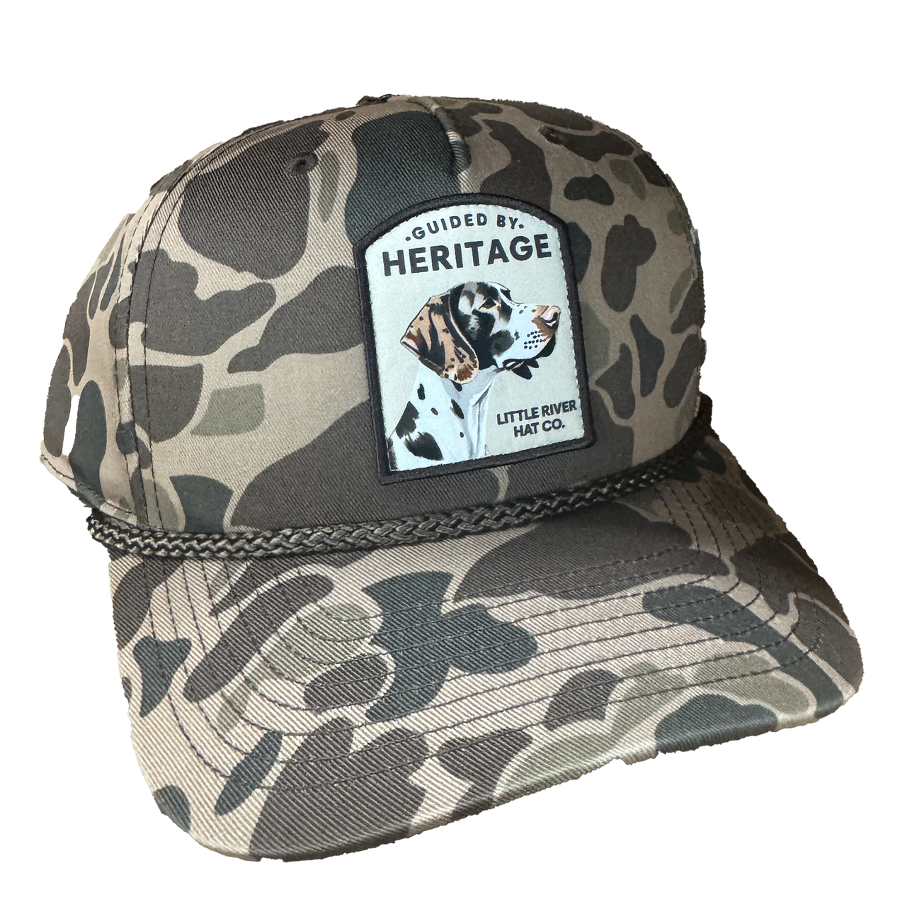 Little River Guided by Heritage Rope Hat - Bark Duck Camo
