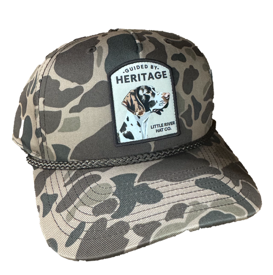 Little River Guided by Heritage Rope Hat - Bark Duck Camo