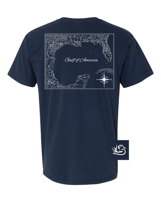 Gulf of America Tee- Navy