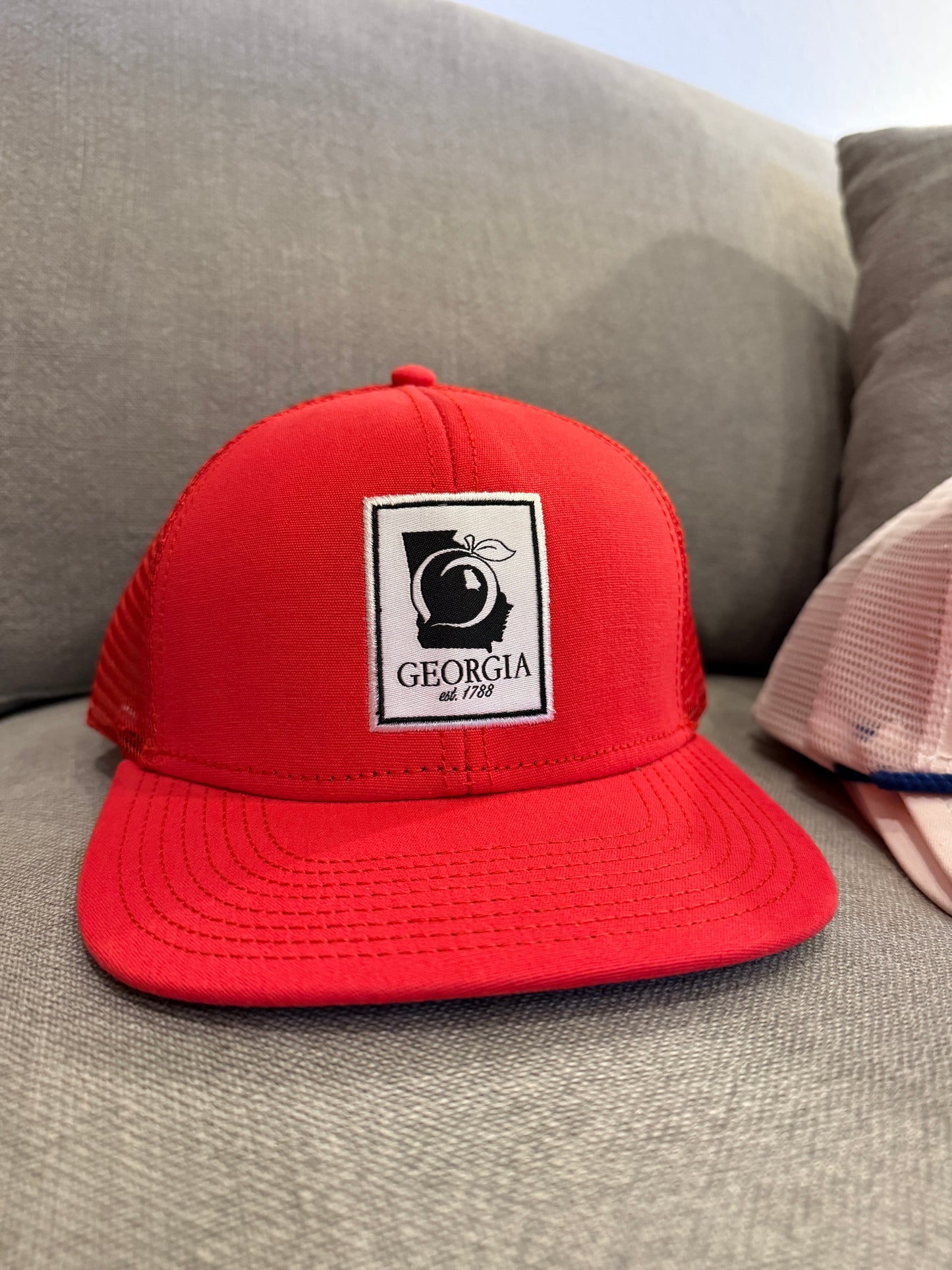 Georgia Peach Patch Hat- Red