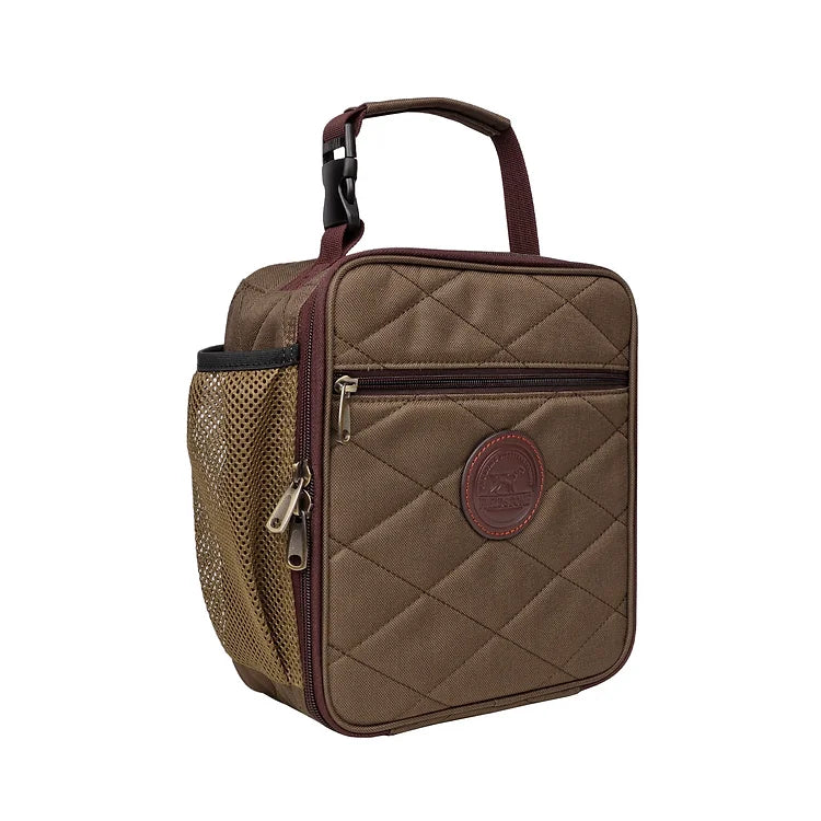 Brown Quilted Lunch Box