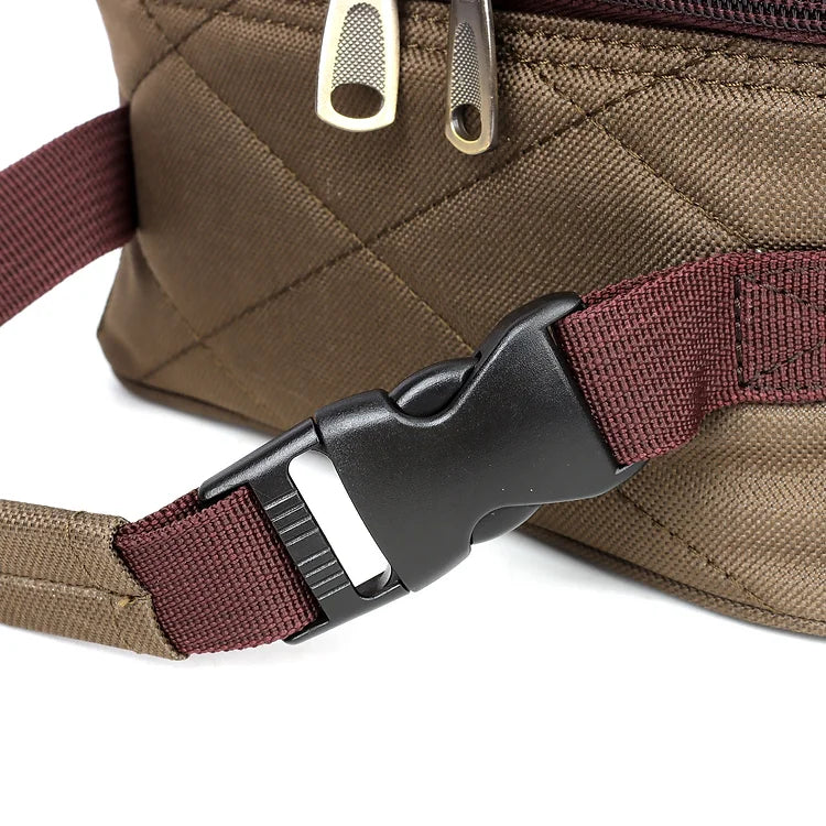Brown Quilted Lunch Box