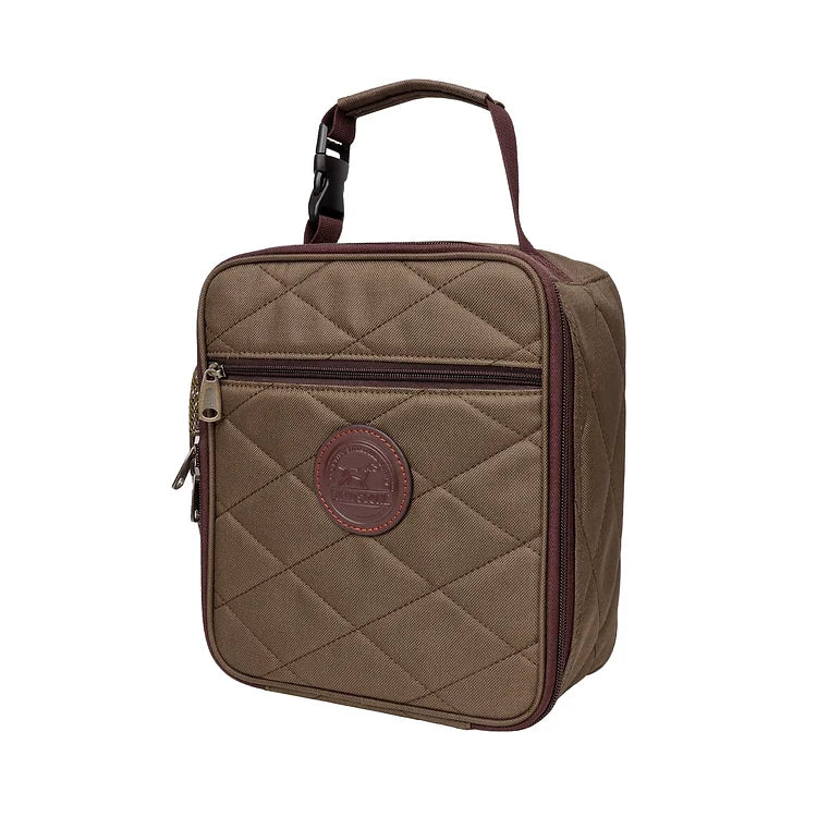 Brown Quilted Lunch Box