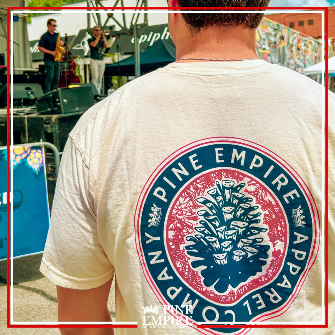 Pine Empire Time Tee- Ivory