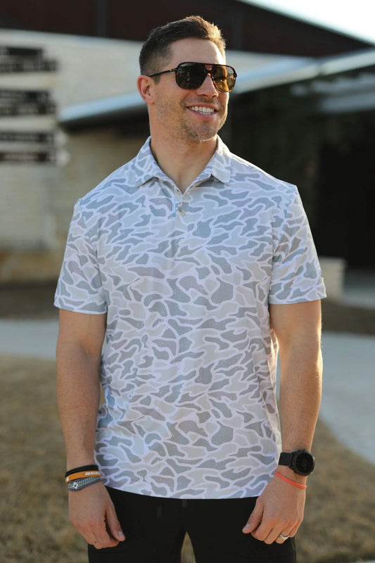 Performance Polo- White Camo