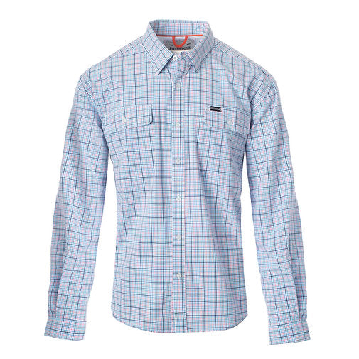 Youth Long Sleeve Button Down- Pink and Blue