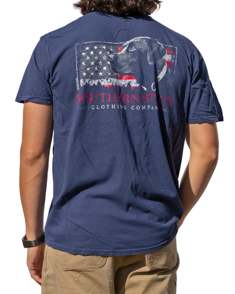 American Lab Tee- Navy