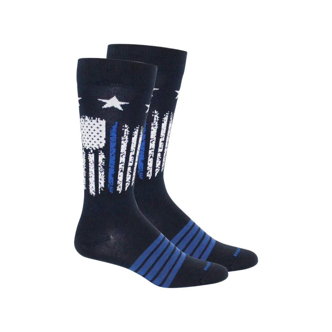 Andy Thin Blue Line Socks- Navy