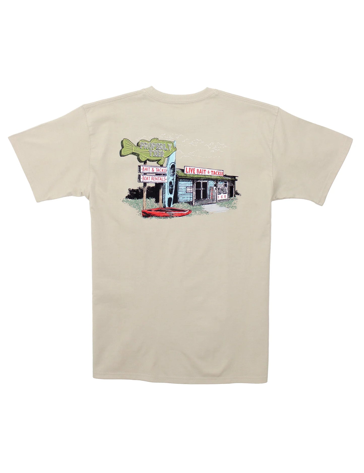 Boys Bait Shop Tee- Linen