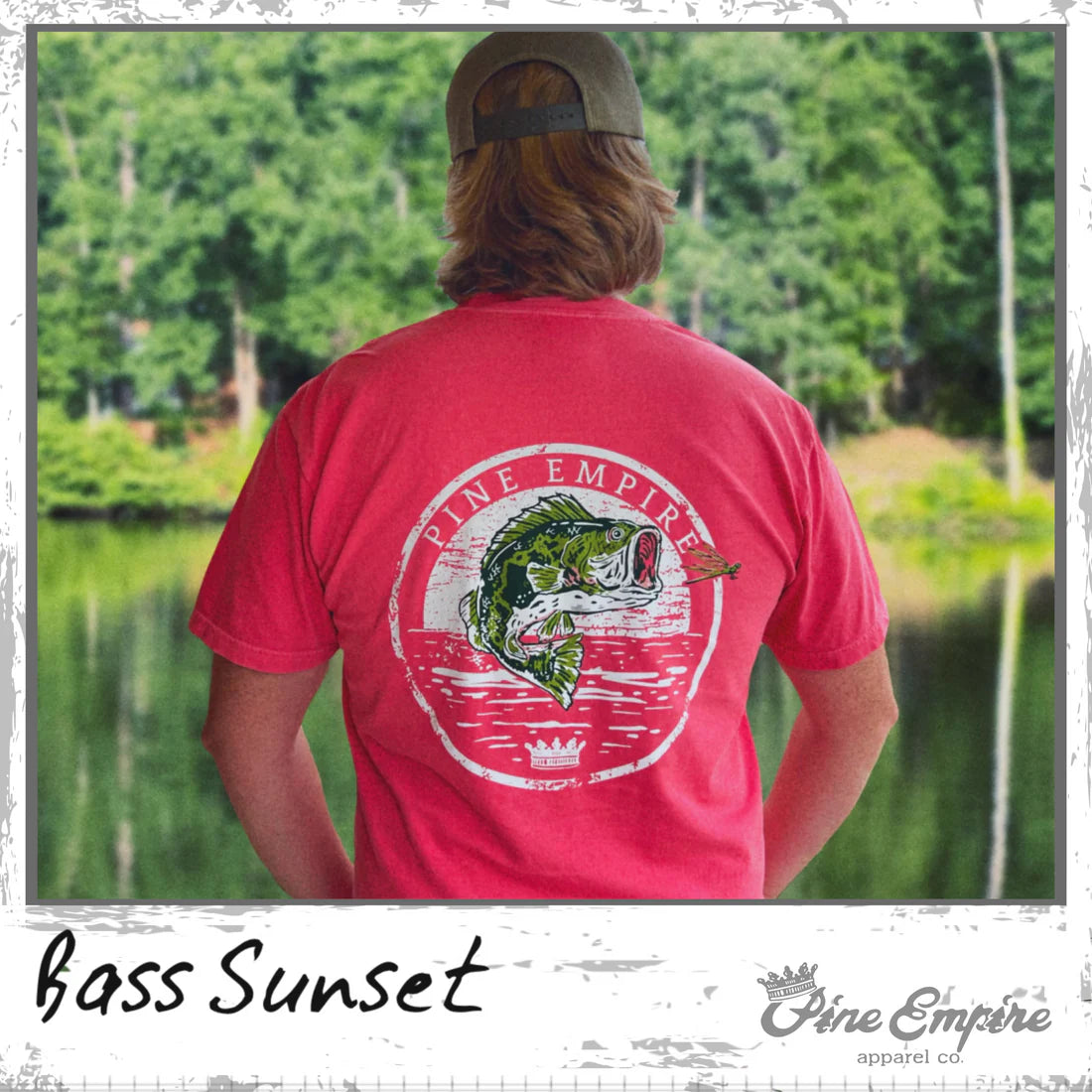 Bass Sunset Tee- Watermelon