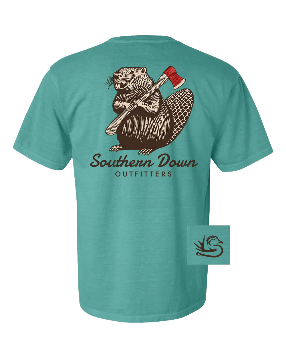 Beaver Tee- Green