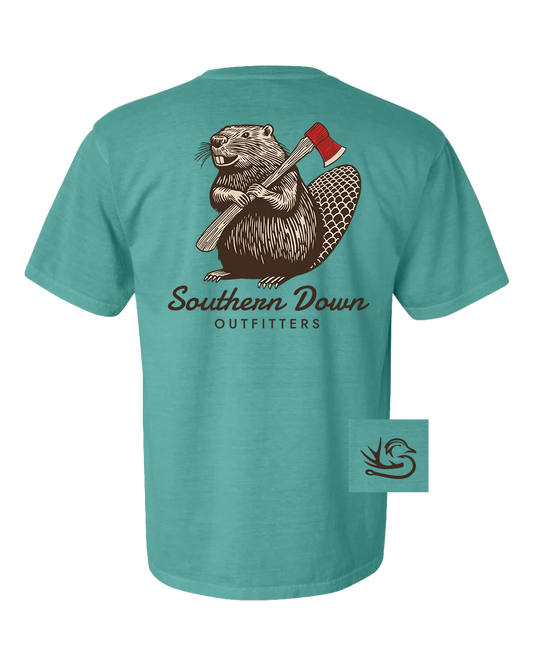 Beaver Tee- Green